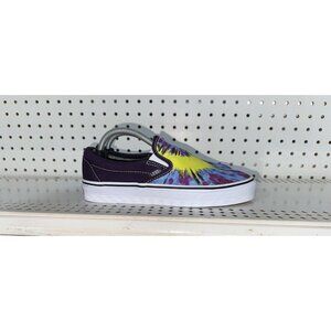 VANS Classic Slip-On Tie Dye Womens Athletic Skate Shoes Size 7 Multi Color